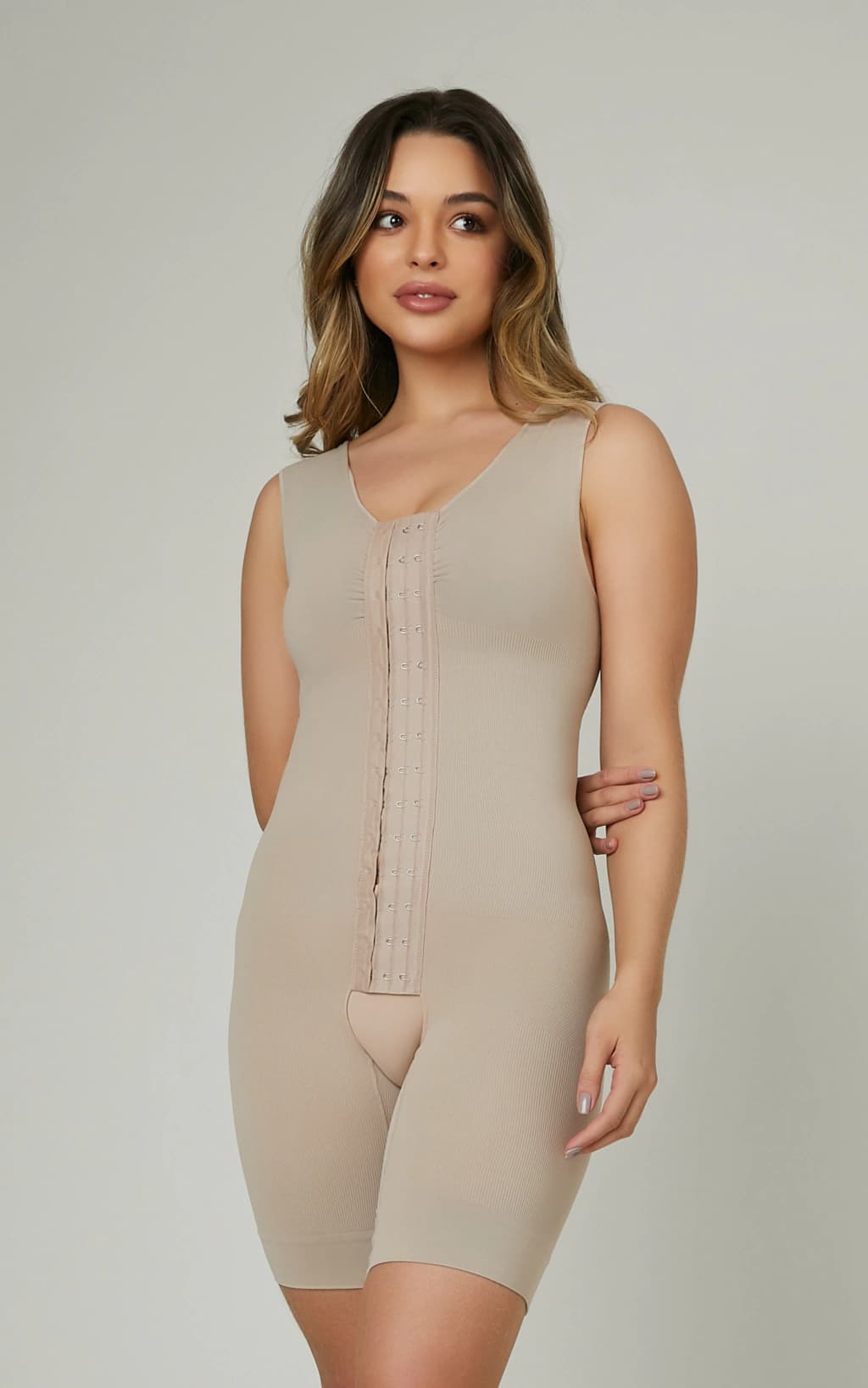 Cinta Pós-Cirúrgica Seamless Alça Regata e Colchetes — imagem 1