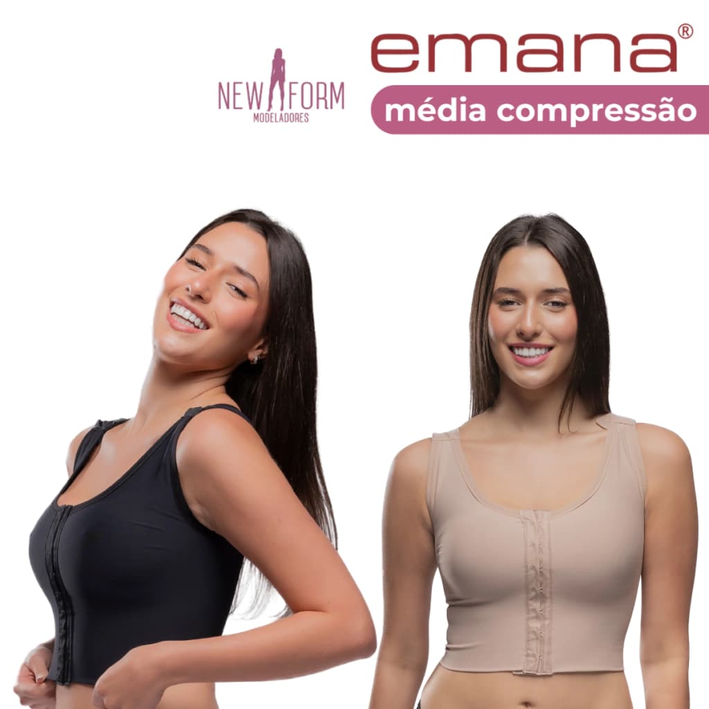 Sutiã Pós-Cirúrgico EMANA Forro Duplo